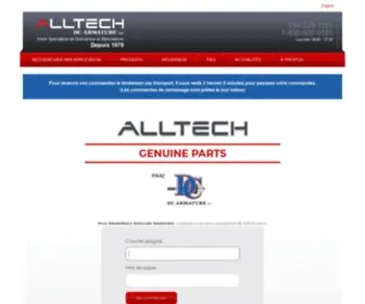 Dcalltech.com(Identifiant client) Screenshot