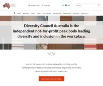 Dca.org.au(Diversity Council) Screenshot