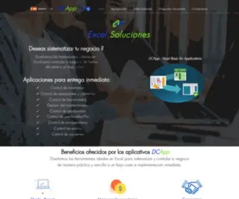 Dcappexcelsoluciones.com(DCApp Excel Soluciones) Screenshot