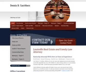 Dcarritherslaw.com(Louisville Real Estate Lawyer) Screenshot