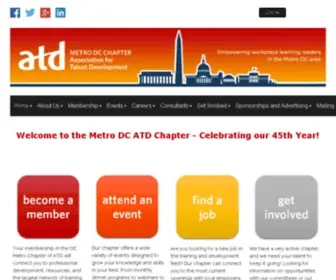 Dcatd.org(The Premier Association for Talent Development Professionals in the Metro DC Area) Screenshot