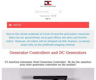 Dcautogen.com(DC Generators) Screenshot