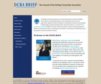 Dcbabrief.org(The Journal of the DuPage County Bar Association) Screenshot