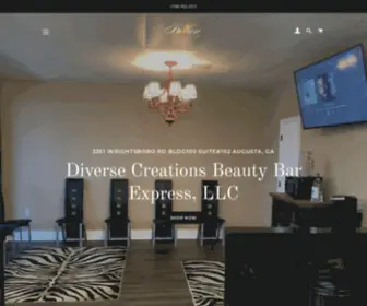 Dcbeautybarexpress.com(Diverse Creations Beauty Bar Express) Screenshot