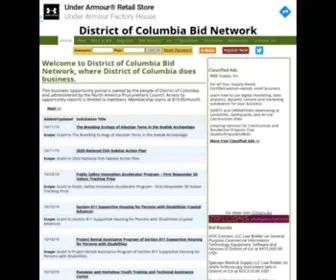 Dcbids.net(Bids in District of Columbia) Screenshot