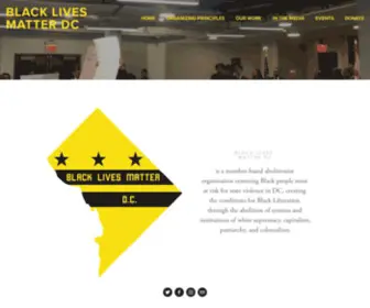 DCBLM.org(Black Lives Matter DC) Screenshot