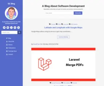 DCblog.dev(The blog of Hull based web developer David Carr) Screenshot