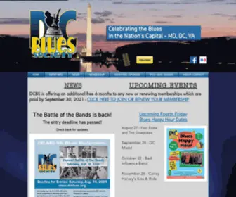 DCblues.org(DC Blues Society) Screenshot