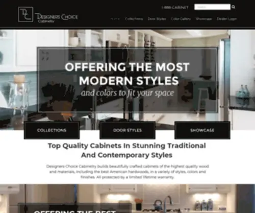 Dccabinetry.com(Beautiful, affordable, quality cabinets for kitchen and bath) Screenshot