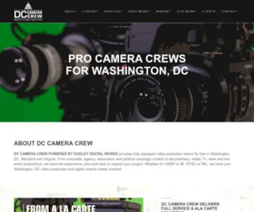 Dccameracrew.com(DC Camera Crew) Screenshot