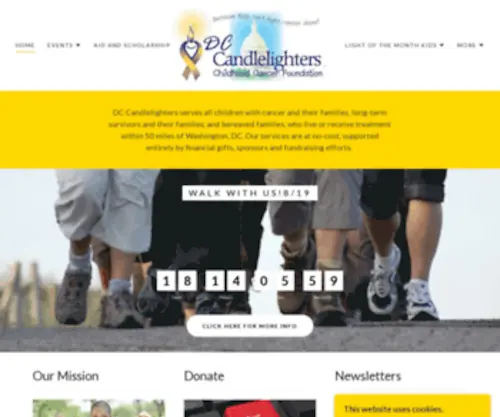 Dccandlelighters.org(DC Candlelighters Childhood Cancer Foundation) Screenshot