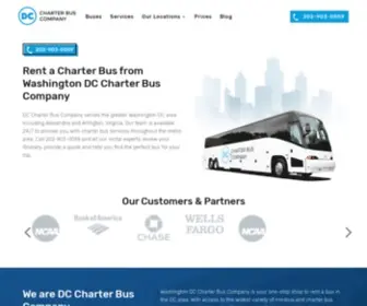 DCcharterbuscompany.com(Charter Bus Rentals from Washington DC Charter Bus Company) Screenshot