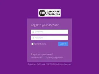 Dccinfotech.in(Data Care Corporation) Screenshot