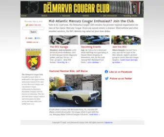 Dcconline.org(Delmarva Cougar Club) Screenshot