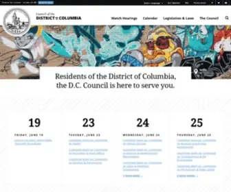 Dccouncil.us(Council of the District of Columbia) Screenshot