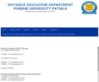 DCCpbi.com(Department of Distance Education) Screenshot