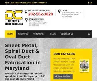 DCDuct.com(DC Duct & Sheet Metal LLC) Screenshot