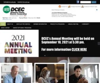 Dce.coop(Delaware County Electric Cooperative) Screenshot