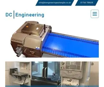 Dcengineeringeastanglia.co.uk(Manufacturers of a wide range of products with in) Screenshot