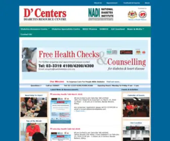 Dcentersdiabetes.com(Dcentersdiabetes) Screenshot