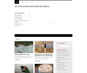 DCfbuildinginspections.com.au(D&C Ferguson Building Inspection Services) Screenshot