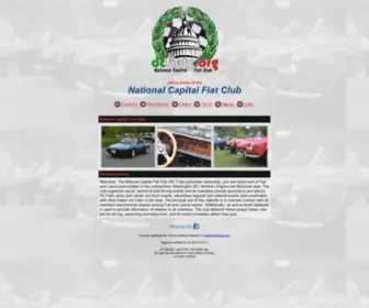 Dcfiats.org(National Capital Fiat Club) Screenshot