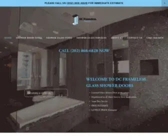 DCframelessglassshowerdoors.com(DC Frameless Glass Shower Doors) Screenshot