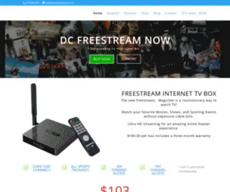 DCfreestreamnow.com(Our streaming box) Screenshot