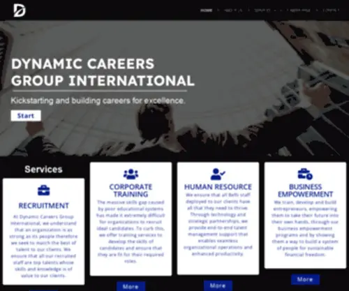 Dcgint.org(Kickstarting and building careers for excellence) Screenshot