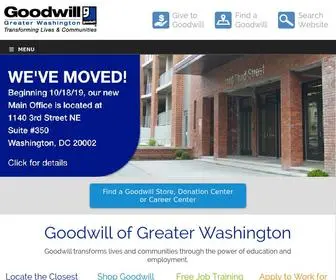 Dcgoodwill.org(Goodwill of Greater Washington) Screenshot