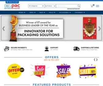 DCgpac.com(Packaging Supply Store) Screenshot