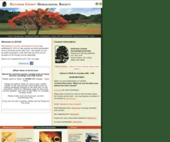 DCGS-Gen.org(Dutchess County Genealogical Society) Screenshot