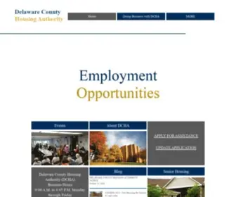 Dcha1.org(Delaware County Housing Authority) Screenshot