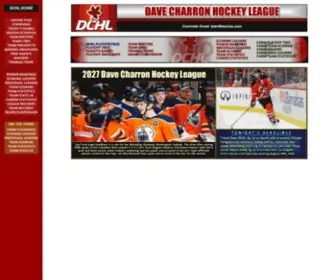 DCHlhockey.com(Dave Charron Hockey League) Screenshot