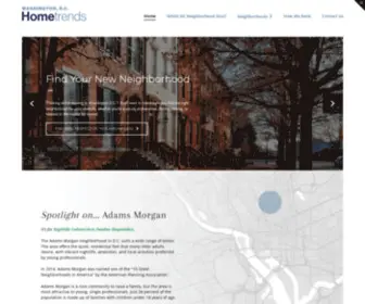 Dchometrends.com(Find your ideal DC neighborhood & track Washington DC home trends) Screenshot