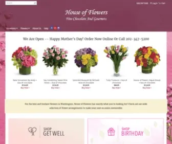 Dchouseofflowers.com(Washington Florist) Screenshot