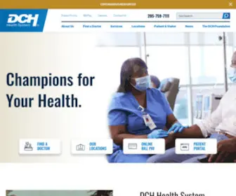 DCHSYstem.com(DCH Health System) Screenshot