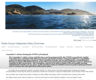 Dcisc.org(Diablo Canyon Independent Safety Committee (DCISC)) Screenshot