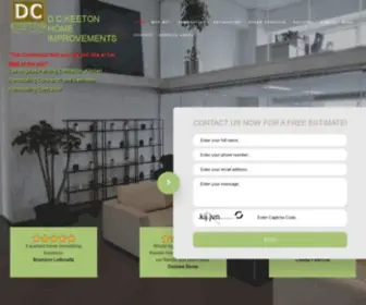 Dckeeton.com(D C Keeton Home Improvements) Screenshot