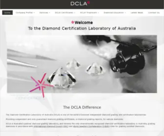 Dcla.com.au(Buy and sell diamonds with the help of the experts) Screenshot