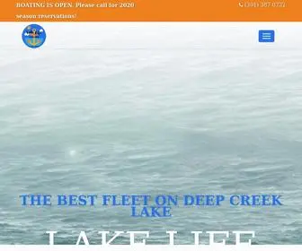 Dclakelife.com(The Best Fleet on Deep Creek lake) Screenshot