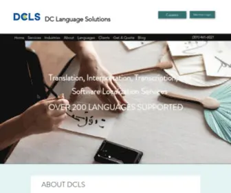 Dclanguagesolutions.com(DC Language Solutions) Screenshot
