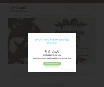 Dcleake.com(D C Leake Jewellers Since 1952) Screenshot