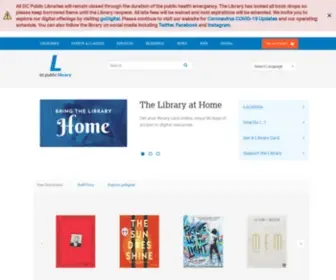 Dclibrary.org(District of Columbia Public Library) Screenshot