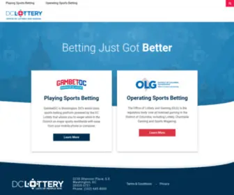 Dclotterysportsbetting.com Screenshot