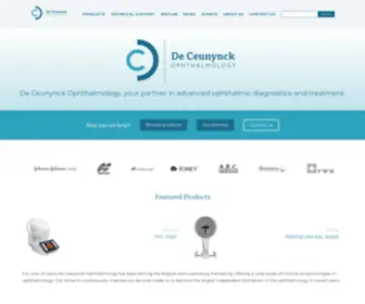 Dcmedical.be(De Ceunynck Ophthalmology) Screenshot