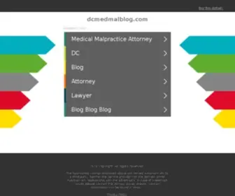 Dcmedmalblog.com(Lawyers Blog) Screenshot