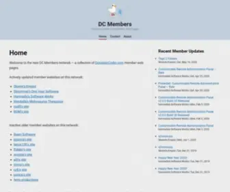 Dcmembers.com(DonationCoder.com Member Web Pages) Screenshot