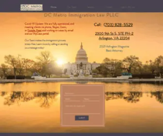 Dcmil.com(DC Metro Immigration Law PLLC) Screenshot