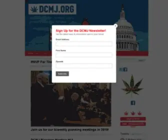 DCMJ.org(DC Marijuana Justice) Screenshot